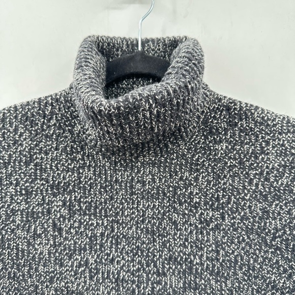 EVERLANE Chunky wool gorpcore turtleneck woman warm classic career grey tank S - Picture 5 of 15